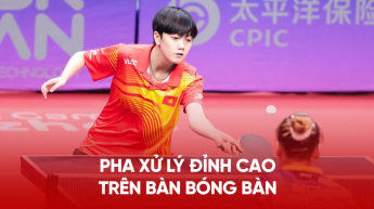 Pha xử lý đỉnh cao trên bàn bóng bàn