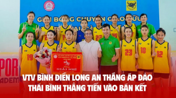 VTV Bình điền Long An thắng áp đảo Thái Bình thẳng tiến vào bán kết Giải bóng chuyền trẻ VĐQG 2025